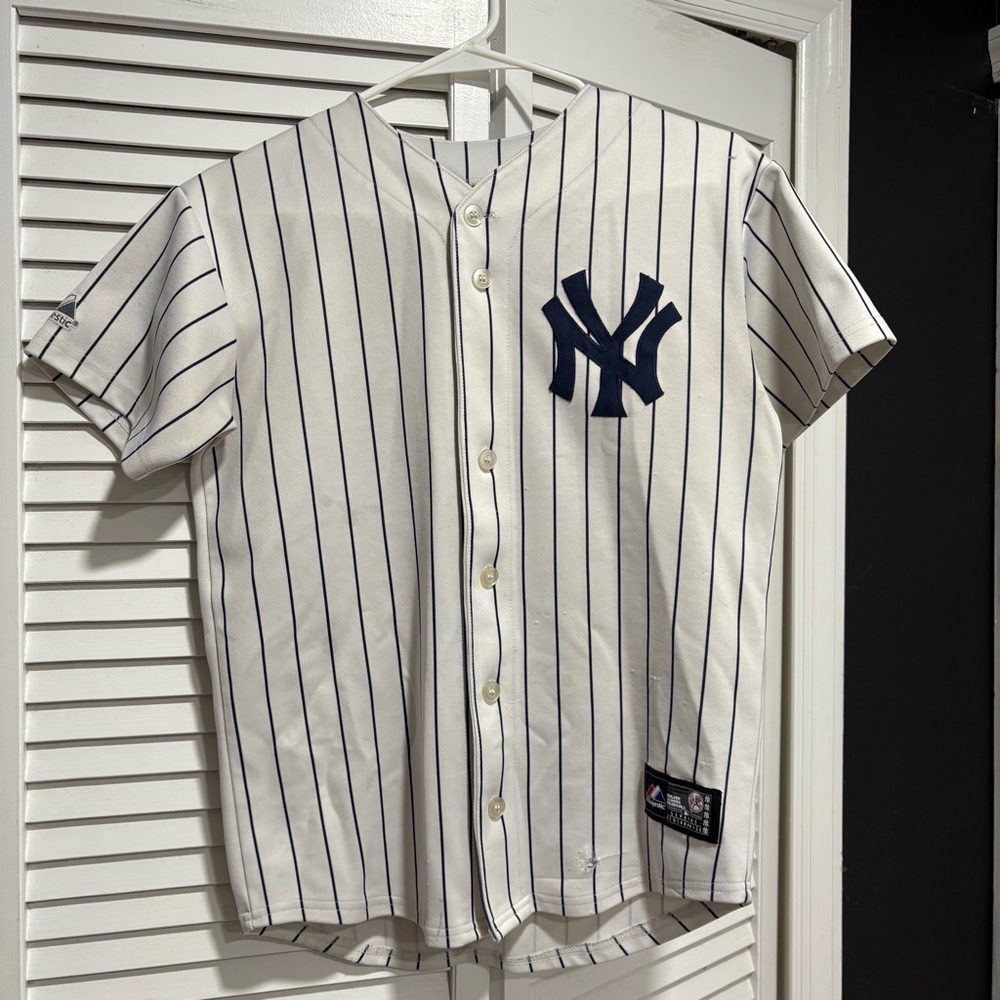MLB Vintage Jersey Majestic New York Yankees Teixeira #25 lenght 26.5 pit 18in
